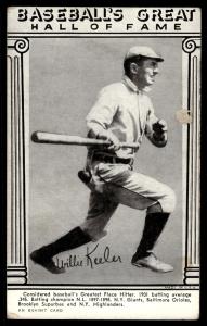 1948 Willie Keeler Hall of Fame Baseball Card