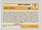 1980 SSPC Baseball Immortals Henry Chadwick #16