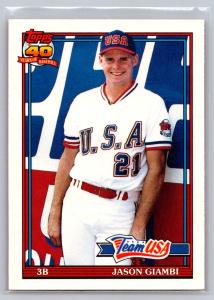 1991 Topps Traded Jason Giambi Limited Edition Card