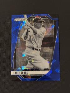 2025 Panini Prism Blue Cracked Ice Earle Combs