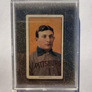 Honus Wagner T206 Baseball Card - Museum Display