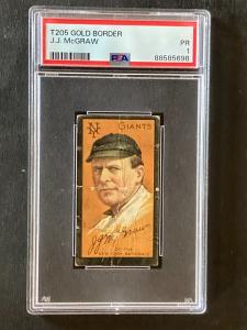 1911 T205 Gold Border John J. McGraw Card
