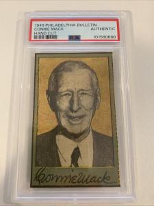 1949 Connie Mack Philadelphia Bulletin Sports Card