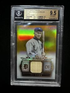 2013 Topps Tribute Ty Cobb Gold Relic Card