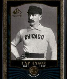 2001 SP Legendary Cuts Cap Anson Card