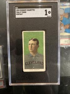 1909 T206 Cy Young Portrait Card - Piedmont