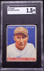 1933 Goudey Charlie “Red” Ruffing Yankees Card