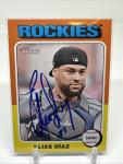 2024 Topps Heritage Elias Diaz Signed Card #474
