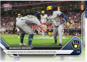 Milwaukee Brewers 14th Win Topps NOW® Card 561