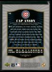 2001 SP Legendary Cuts Cap Anson Card