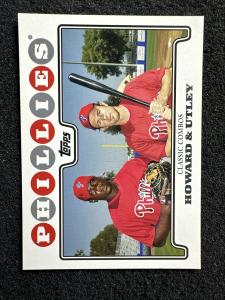 Ryan Howard/Chase Utley 2008 Topps Baseball Card