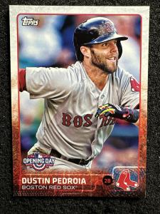 Dustin Pedroia 2015 Topps Opening Day Card