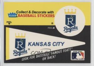 1986 Fleer Ed Delahanty Kansas City Royals Card