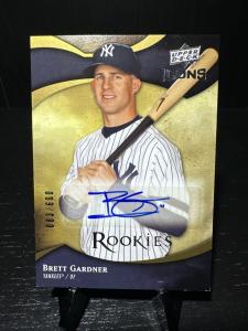 2009 Upper Deck Icons Brett Gardner Rookie Auto