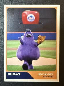 2024 New York Mets Grimace First Pitch Card