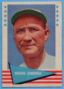 1961 Fleer Hughie Jennings New York Giants Card