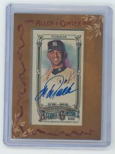 2025 Topps Allen & Ginter Jorge Posada Auto