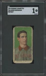 1909 T206 Roger Bresnahan HOF Baseball Card
