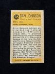 1963 Bazooka All-Time Greats Card - Ban Johnson