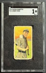 1914 T213-2 Johnny Evers Sports Card