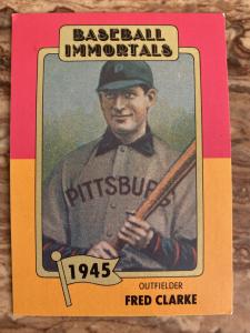 Fred Clarke 1980-87 SSPC Baseball Immortals Card