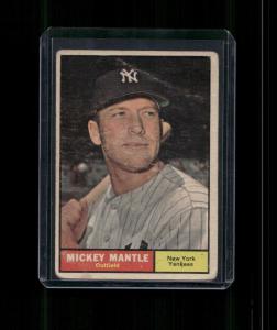1961 Topps Mickey Mantle #300 NY Yankees Card