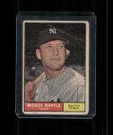 1961 Topps Mickey Mantle #300 NY Yankees Card