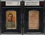 1909 T206 Frank Chance Cubs Card BVG 1