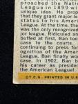 1963 Bazooka All-Time Greats Card - Ban Johnson