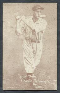 1939-46 Exhibits Charlie Gehringer Hall of Fame Card