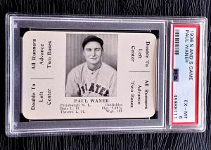 1936 Paul Waner Baseball Card - PSA 6 EXMT