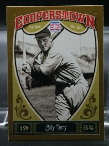 Billy Terry 2013 Panini Cooperstown Baseball Card