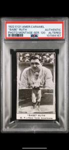 1922 Babe Ruth E121 American Caramel Card