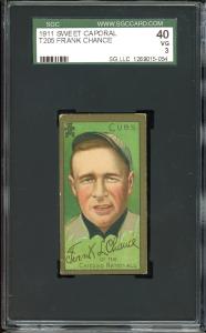 1911 T205 Frank Chance Gold Border Card