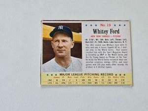 Whitey Ford 1963 Post Cereal Baseball Card