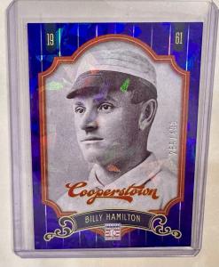 2012 Panini Cooperstown Billy Hamilton Blue Crystal #70