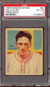 1934-36 Diamond Stars Kiki Cuyler #31 Card