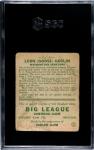 1933 Goudey Goose Goslin Baseball Card RC