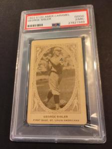 George Sisler HOF E120 American Caramel PSA 2
