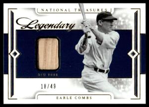 2024 Panini National Treasures Earle Combs Card