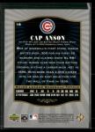2001 SP Legendary Cuts Cap Anson Card