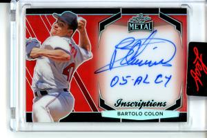 2005 Bartolo Colón AL Cy Young Autograph Card