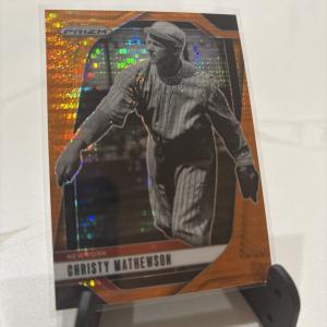 Christy Mathewson 2025 Panini Prizm Orange Pulsar