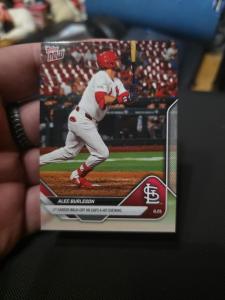 2025 Topps Now Alec Burleson Walk-Off HR Card