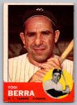 1963 Topps Yogi Berra Yankees Card #340