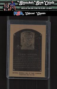 1981-89 Hall of Fame Wilbert Robinson Metallic Plaque
