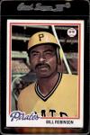 1978 Topps Bill Robinson Pittsburgh Pirates Card