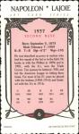 NAP LOJOIE 1984 Galasso Hall of Famers Postcard