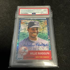 Willie Randolph 2022 Topps Platinum Blue Auto #WR