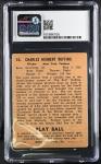 1940 Play Ball Red Ruffing New York Yankees Card